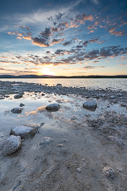 august,lough bunny,reflections,summer,sunset,sunstar,lowland