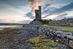 april,landmark,muckinish,spring,sunrise,tower,coast