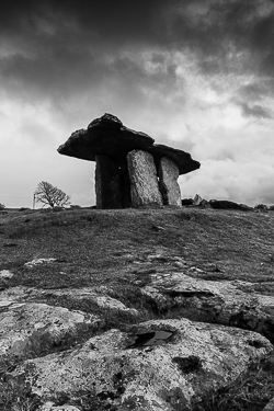 autumn,monochrome,hills,history,landmark,november,poulnabrone,roughan,tomb