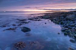 autumn,blue,flaggy shore,long exposure,october,orange,twilight,coast