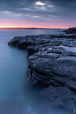 autumn,flaggy shore,long exposure,october,pink,twilight,blue,coast
