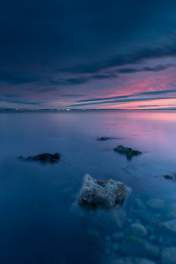 flaggy shore,june,long exposure,pink,spring,twilight,coast,mauve