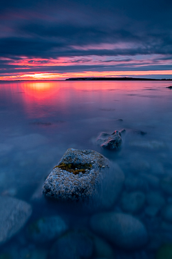 flaggy shore,june,long exposure,red,spring,twilight,portfolio,coast,mauve