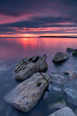 flaggy shore,june,long exposure,pink,mauve,spring,twilight,portfolio,coast