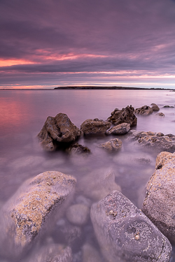 flaggy shore,june,long exposure,pink,spring,twilight,coast