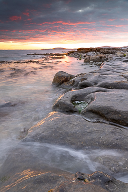 august,ballyvaughan,long exposure,rine,summer,sunrise,coast