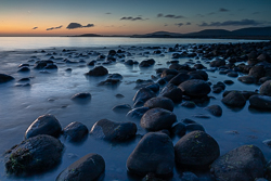 ballyvaughan,blue,july,long exposure,rine,summer,twilight,portfolio,coast,boulders