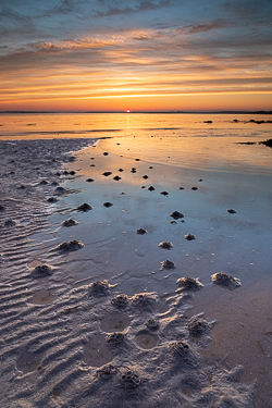 golden hour,kinvara,may,sand ripples,spring,sunrise,traught,wormholes,beach,coast